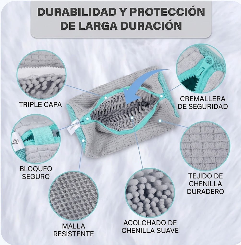 SneakerWash FX™ – Bolsa Protectora Acolchada para Lavar Zapatillas