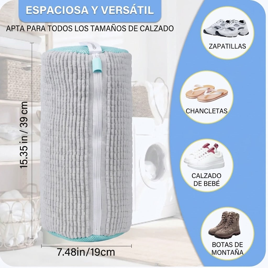 SneakerWash FX™ – Bolsa Protectora Acolchada para Lavar Zapatillas