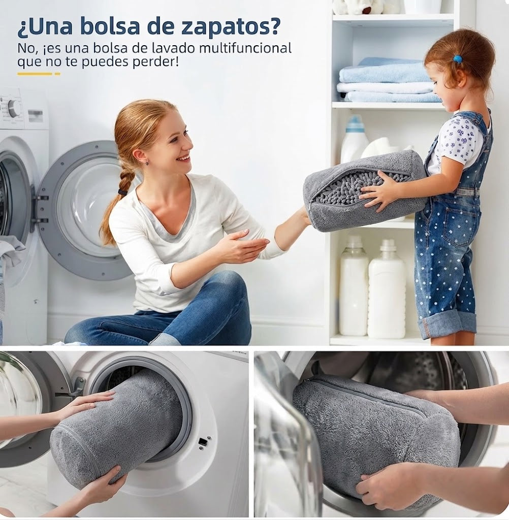 SneakerWash FX™ – Bolsa Protectora Acolchada para Lavar Zapatillas